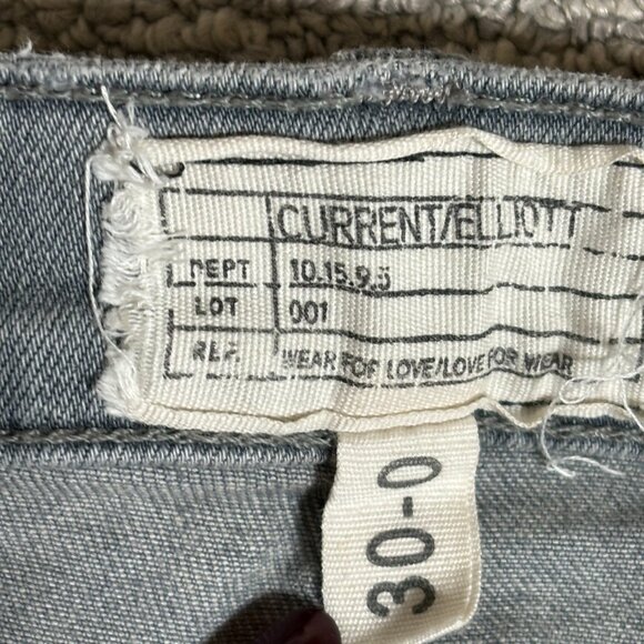 Current Elliot - Grey Splattered Stiletto Jean - Size 30 - Picture 3 of 15